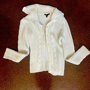 Limited cream button up cardigan